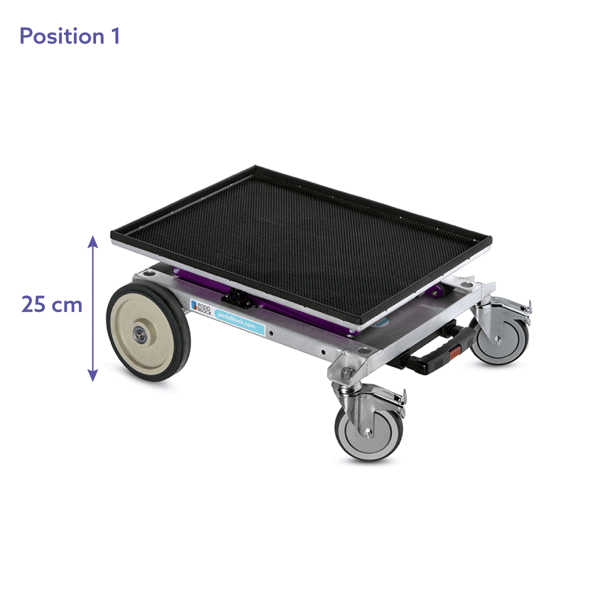 Rullebord med trolley funktion, Podoblock Dragster, position 1